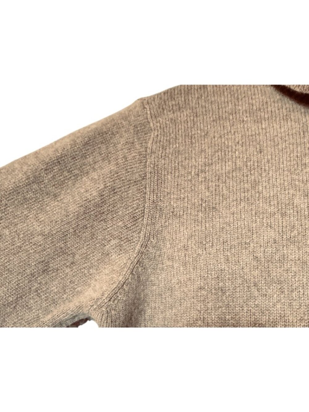 Cashmere Turtleneck Sweater Women's M Tan Vintage 90s Neiman Marcus Quiet Luxury - Picture 5 of 9